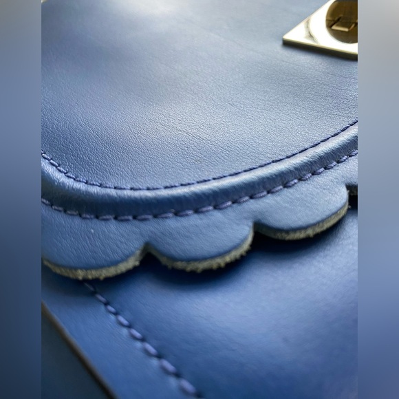 Kate Spade New York Maple Ct Scallop Jazmin Royal Blue Shoulder Bag - Picture 10 of 10